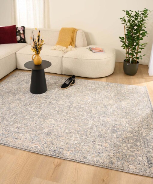 Tapis vintage - Classic Franklin bleu/beige