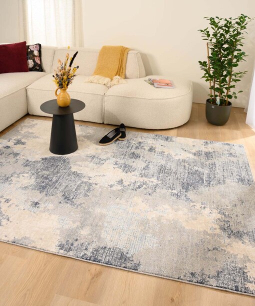 Tapis vintage - Classic Doris gris/bleu