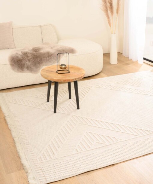 Tapis - Knit Diamond blanc