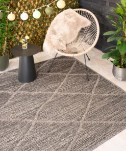 Tapis d'extérieur losange - Retreat gris