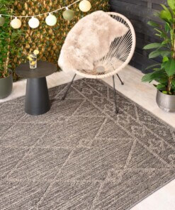 Tapis bohème d'extérieur - Retreat gris