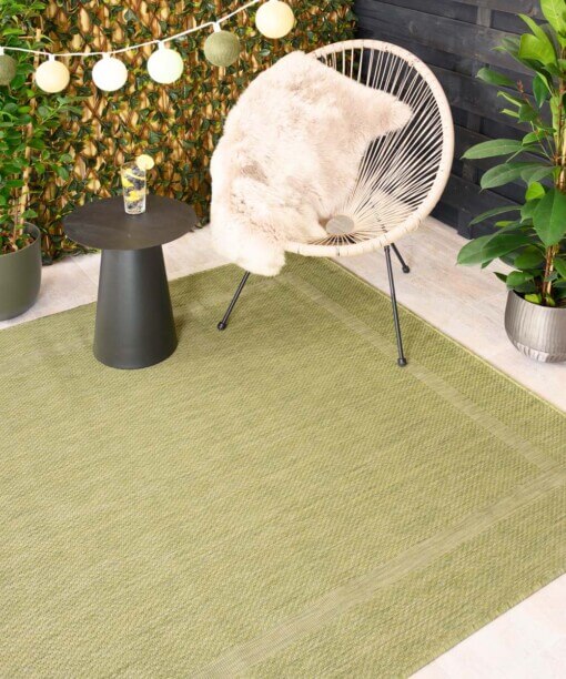 Tapis d'extérieur - Sunset vert pomme