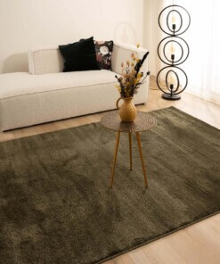 Tapis velours - Flair vert olive