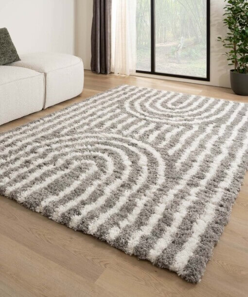 Tapis scandinave - Cozy Arch gris clair