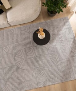 Tapis scandinave - Contour Bend gris