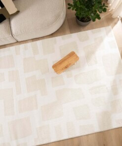 Tapis scandinave - Contour Stone Crème