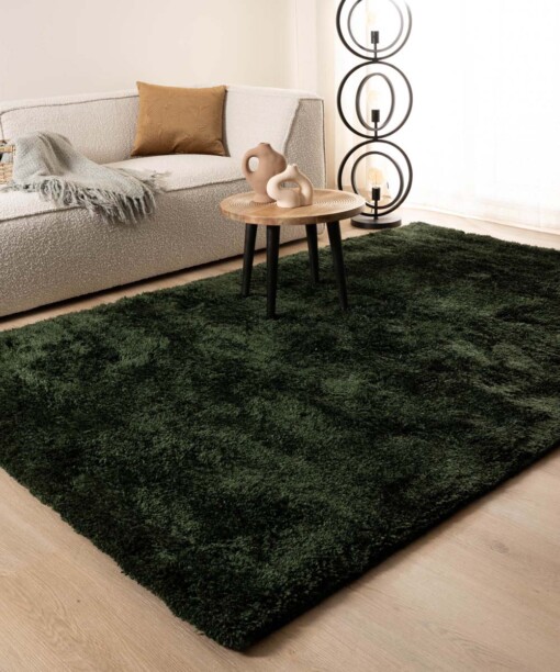 Tapis Shaggy - Meadow vert émeraude