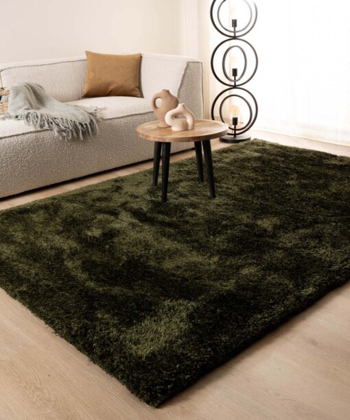 Tapis Shaggy - Meadow vert olive