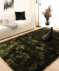 Tapis Shaggy - Spark vert olive