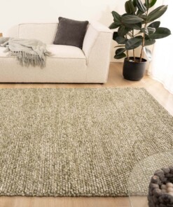 Tapis en laine - Fjell vert olive