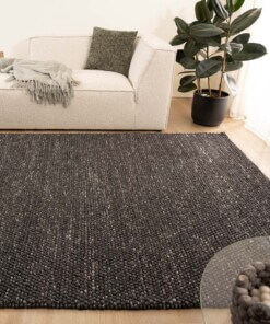 Tapis en laine - Fjell noir