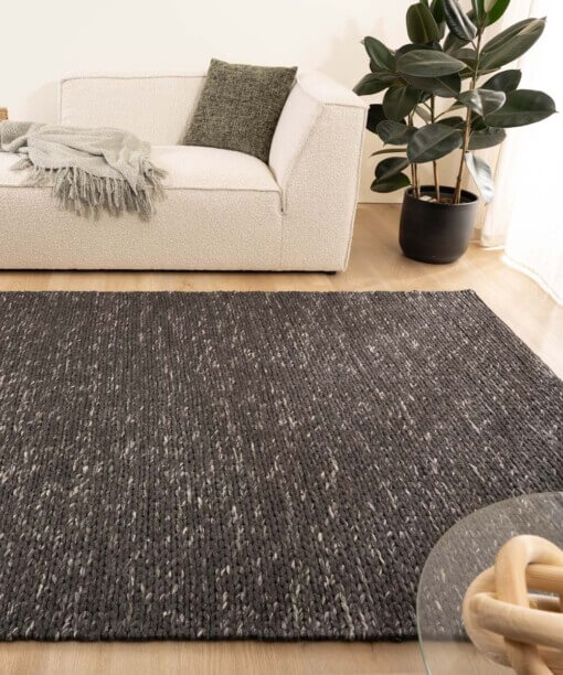 Tapis en laine - Hyssing noir