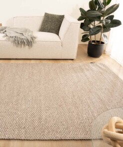 Tapis en laine - Vridning couleur sable