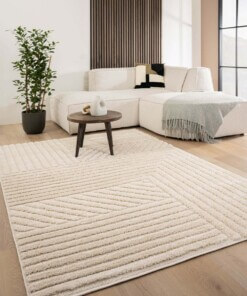 Tapis scandinave - Arc Edge Crème