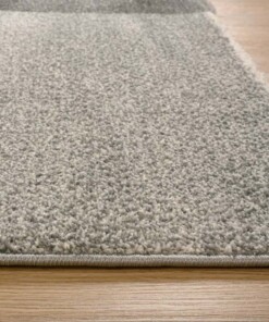 Tapis carreaux - Aria gris - close up