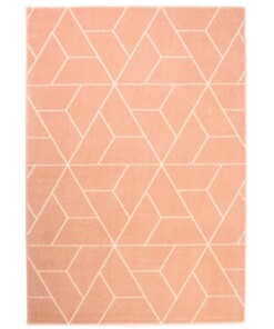 Tapis Géométrique - Aria Pyramid rose clair - overzicht