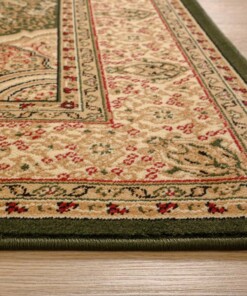 Tapis persan - Mirage Majesty vert/beige - close up