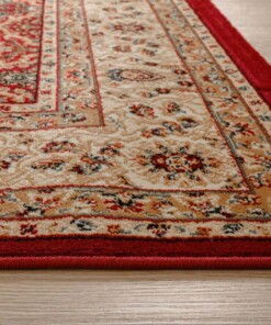 Tapis persan - Mirage Royal rouge/beige - close up