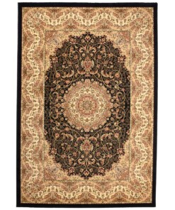 Tapis persan - Mirage Rustic noir/beige - overzicht