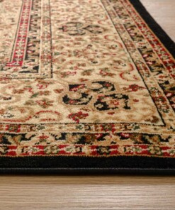 Tapis persan - Mirage Treasure noir/beige - close up