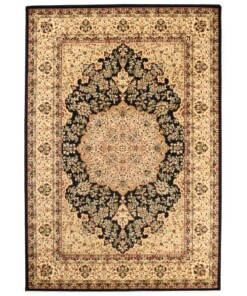 Tapis persan - Mirage Treasure noir/beige - overzicht