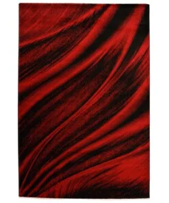 Tapis Moderne - Vision rouge/noir - overzicht