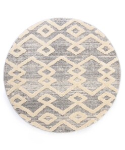 Tapis scandinave Rond - Fjord Fosse gris/Crème - overzicht