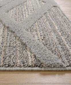 Tapis scandinave - Fjord Drom gris - close up