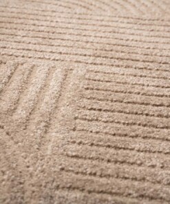 Tapis scandinave - Contour Bend beige - close up