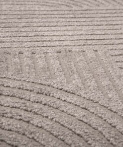 Tapis scandinave - Contour Bend gris - close up