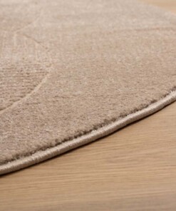 Tapis Rond scandinave - Contour Circle beige - close up