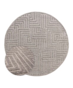 Tapis Rond scandinave - Contour Gem gris - overzicht