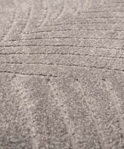 Tapis scandinave - Contour Leaf gris - close up