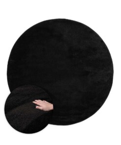 Tapis velours Rond - Flair noir - overzicht