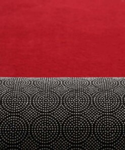 Tapis poil ras moelleux - Plush rouge - achterkant