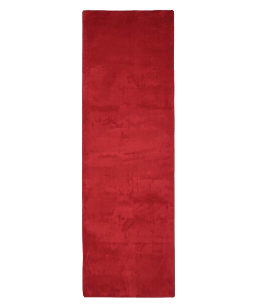 Tapis de couloir poil ras moelleux - Plush rouge - overzicht