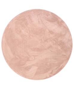 Tapis Rond poil ras moelleux - Plush rose - overzicht