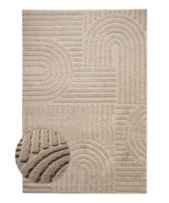 Tapis scandinave - Arc Bend beige - overzicht