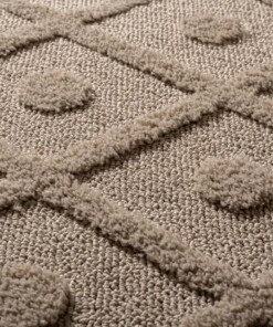 Tapis scandinave - Arc Diamond beige - close up