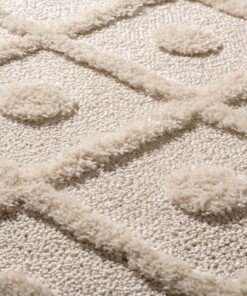 Tapis scandinave - Arc Diamond Crème - close up