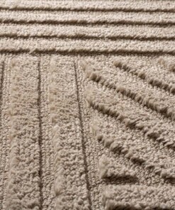 Tapis scandinave - Arc Edge beige - close up