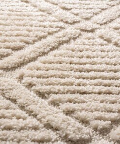 Tapis scandinave - Arc Gem Crème - close up