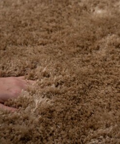 Tapis Shaggy Rond - Meadow beige - close up