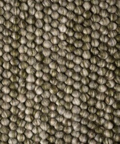 Tapis en laine - Fjell vert olive - close up