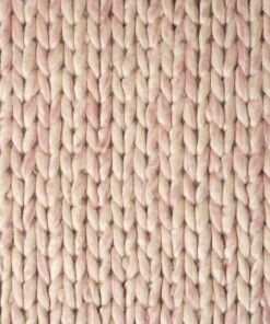 Tapis en laine - Hyssing Crème/rose - close up