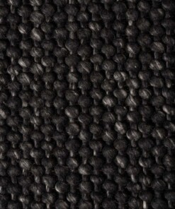 Tapis en laine - Løkke noir - close up