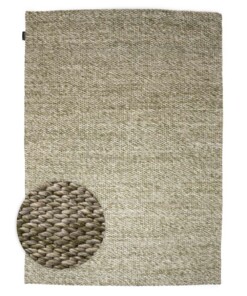 Tapis en laine - Vridning vert olive - overzicht