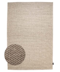 Tapis en laine - Vridning couleur sable - overzicht