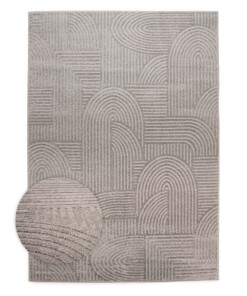 Tapis scandinave - Contour Bend gris - overzicht