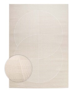 Tapis scandinave - Contour Circle Crème - overzicht